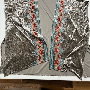 ANDREE BY UNIT Chic Gray Velvet Material